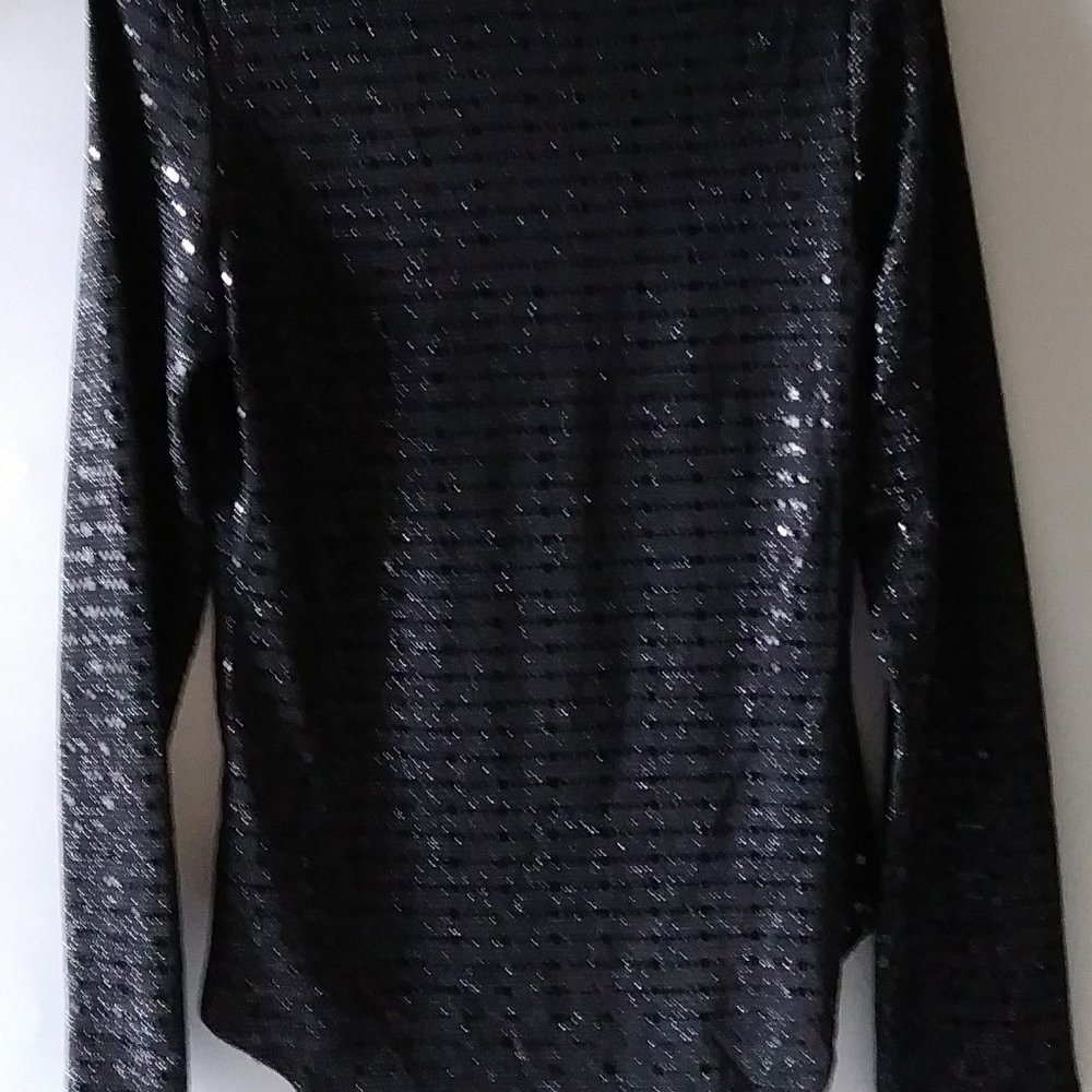 Iris Black Bodysuit Long Sleeve Large - Picture 14 of 16